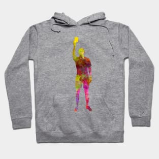 Soccer referee in watercolor Hoodie